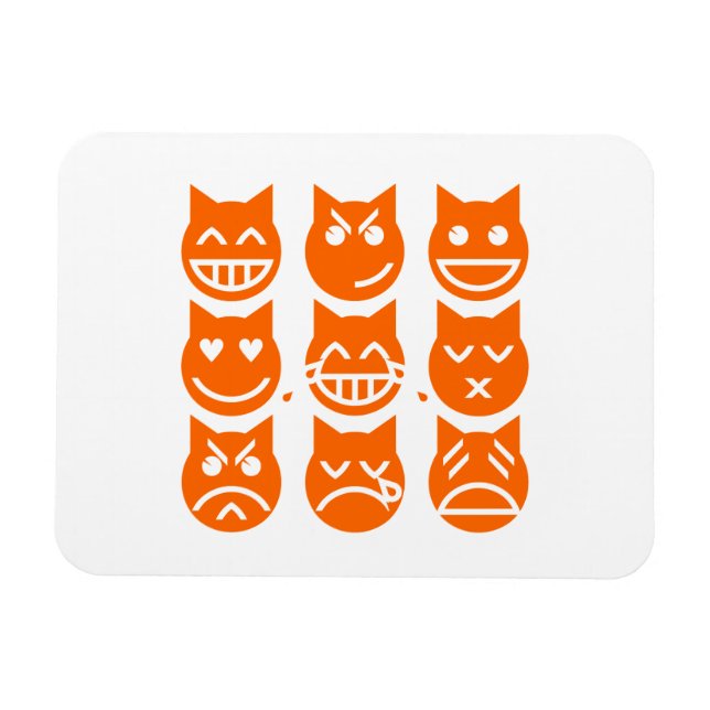 Magnet Flexible The 9 Lives of the Emoji Cat (Horizontal)