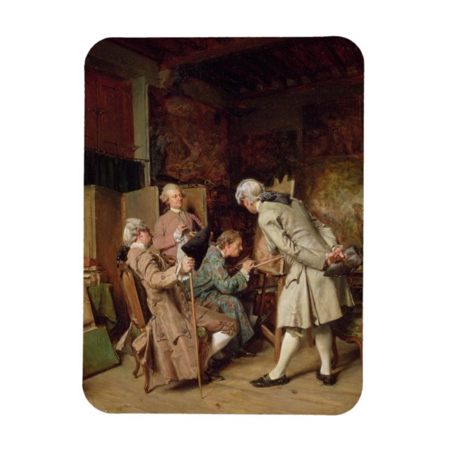 Magnet Flexible The Art Lovers, ou The Painter, 1860 (panneau) (Vertical)