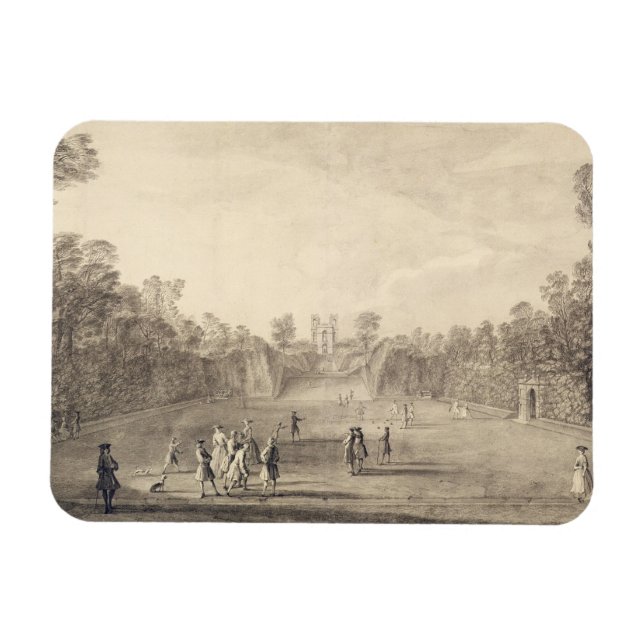 Magnet Flexible The Bowling Green at Claremont, 1738 (gravure) (Horizontal)