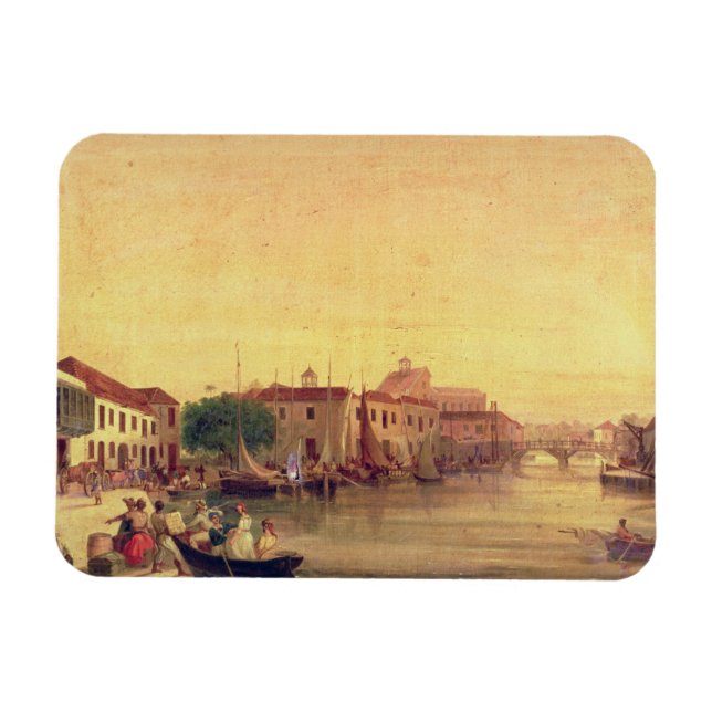 Magnet Flexible The Careenage, Bridgetown, Barbados, c.1848 (Horizontal)