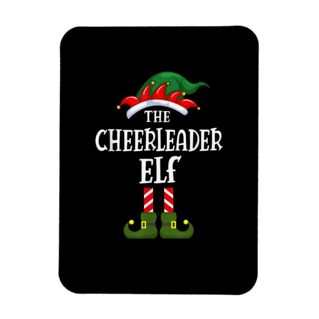 Magnet Flexible The Cheerleader ELF Family Matching Group Christma (Vertical)