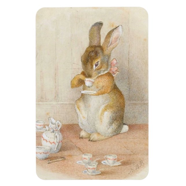 Magnet Flexible Thé de lapin - Beatrix Potter (Vertical)