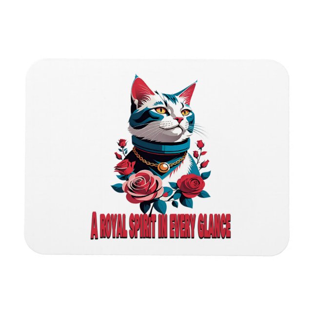 Magnet Flexible The Eyes of a Noble Feline (Horizontal)