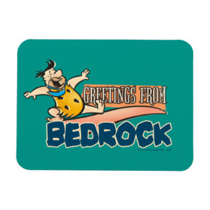 Magnet Flexible The Flintstones   Fred - Greetings From Bedrock