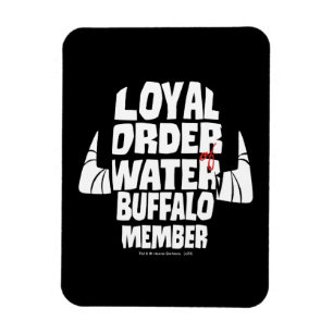 Magnet Flexible The Flintstones   Loyal Order Water Buffalo Member