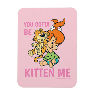 Magnet Flexible The Flintstones   Pebbles & Her Tiger