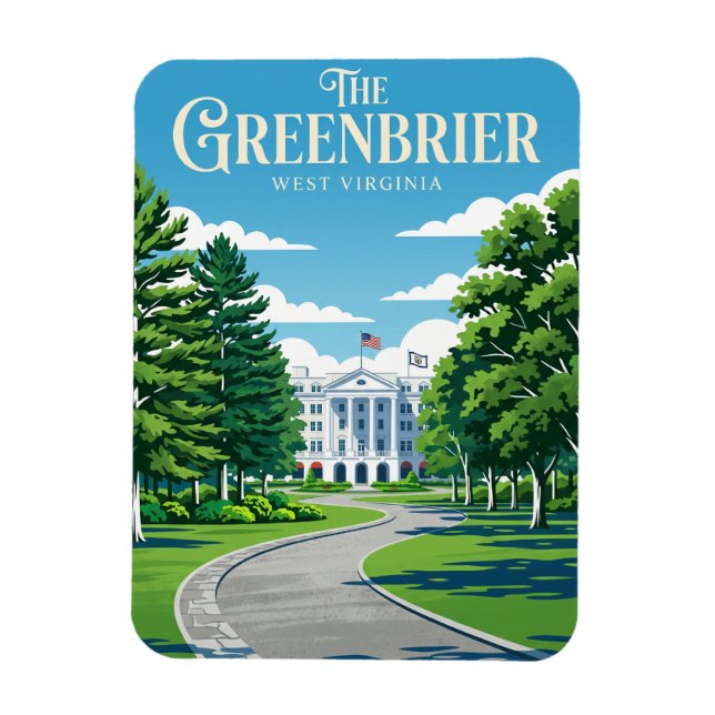 Magnet Flexible The Greenbrier États-Unis (Vertical)