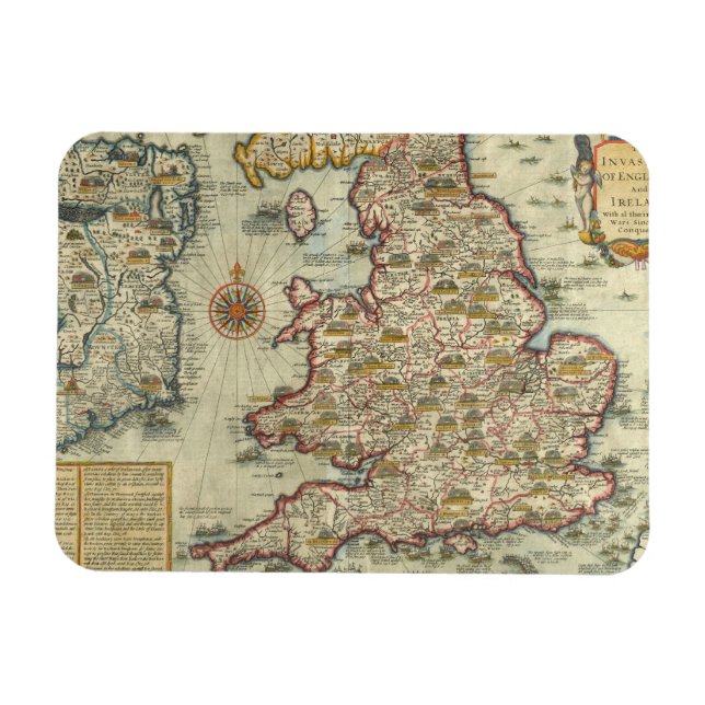 Magnet Flexible The Invasions of England & Ireland (Horizontal)