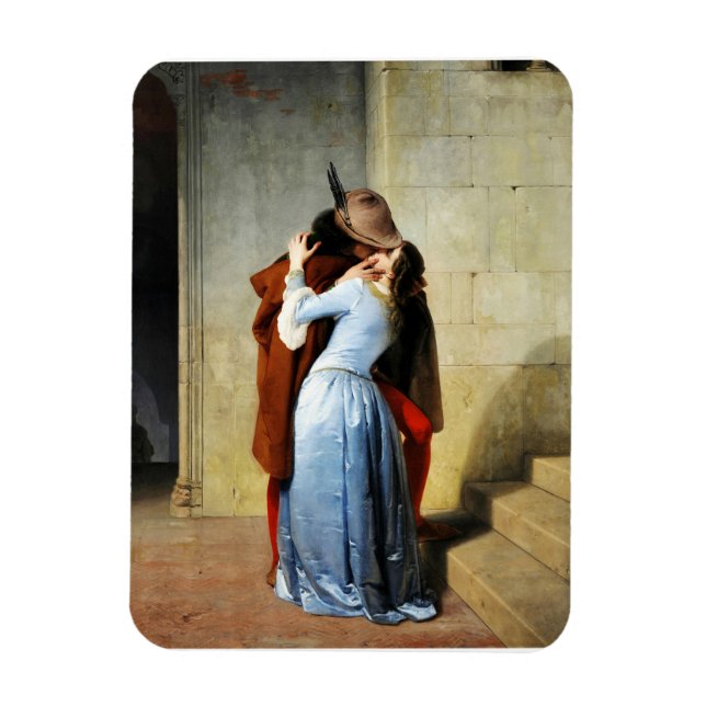 Magnet Flexible The Kiss - Francesco Hayez Il Bacio Romantic (Vertical)