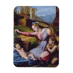 Magnet Flexible The Madonna of the Blue Diadem or The Madonna of t