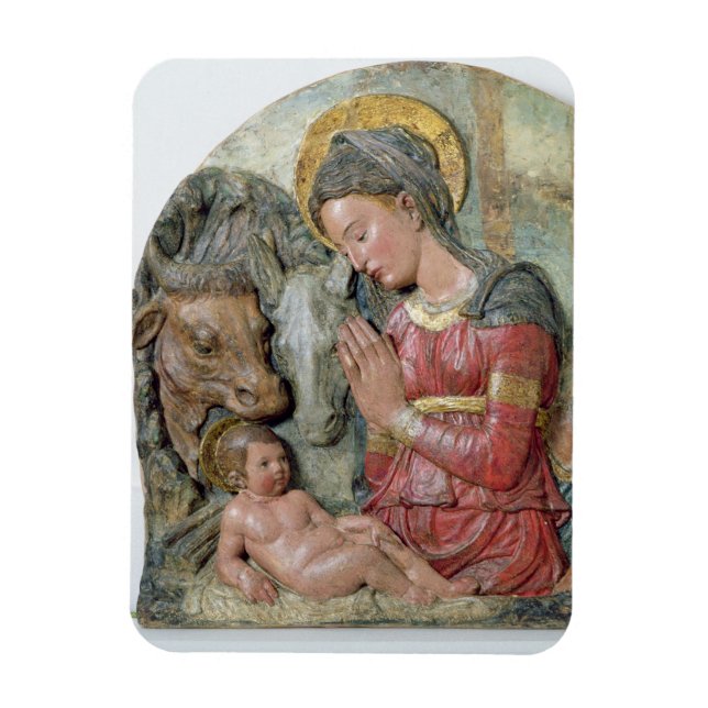 Magnet Flexible The Nativity, c.1460 (painted terracotta) (Vertical)