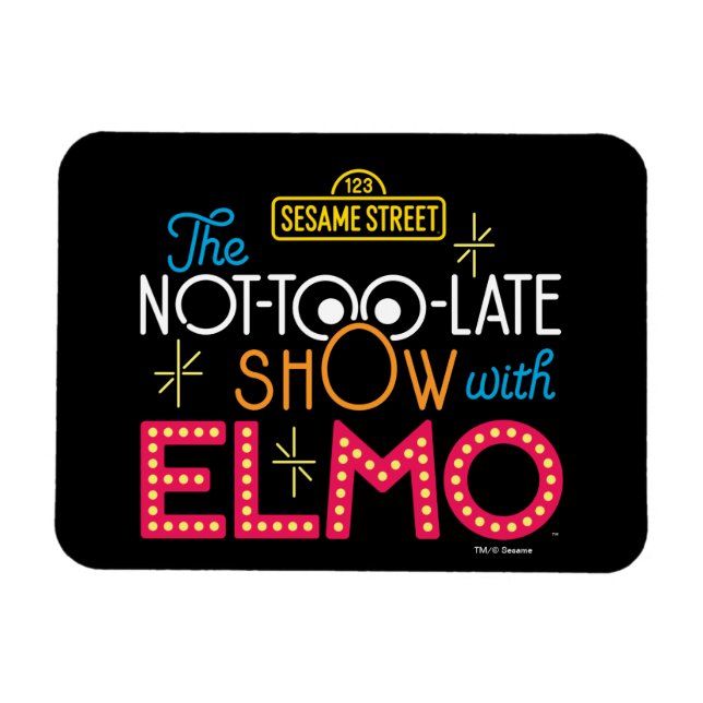 Magnet Flexible The Not-Too-Late Show avec Elmo (Horizontal)