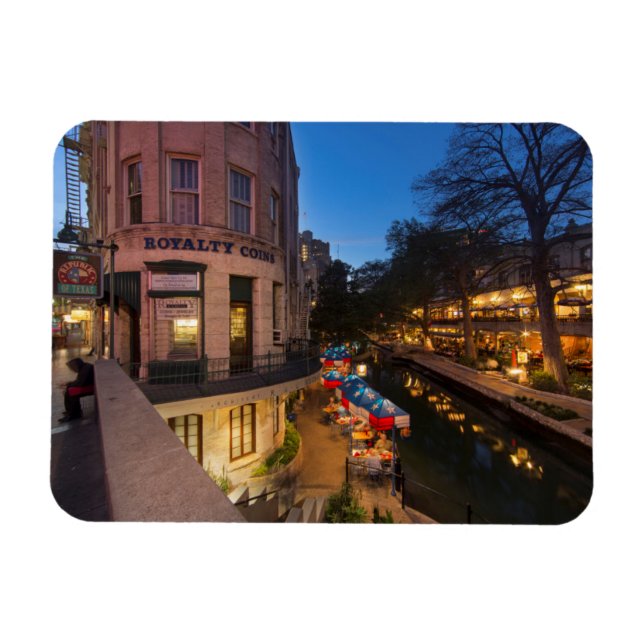 Magnet Flexible The Riguk At Dusk In Downtown San Antonio 2 (Horizontal)