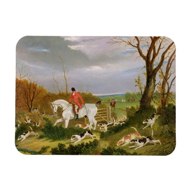 Magnet Flexible The Suffolk Hunt - Going to Cover near Herringswel (Horizontal)