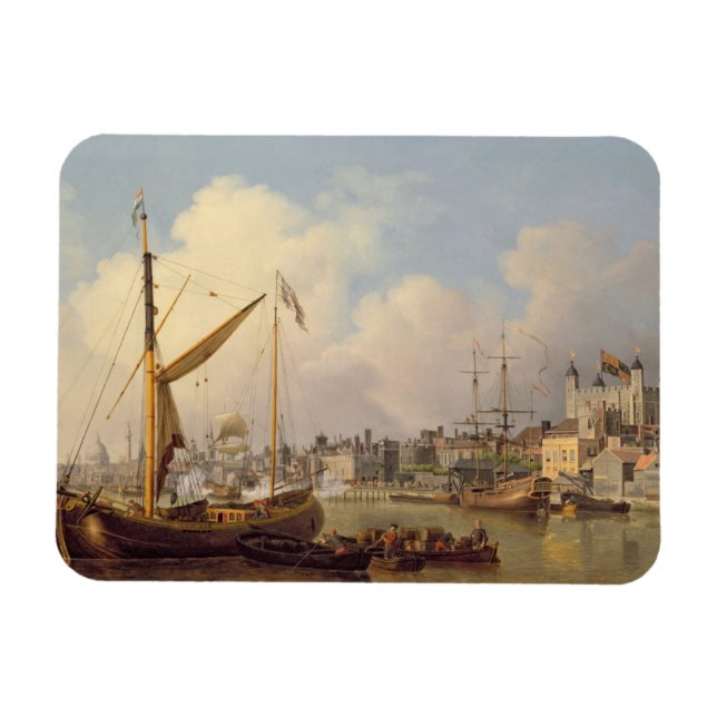 Magnet Flexible The Thames and the Tower of London supposedly on t (Horizontal)