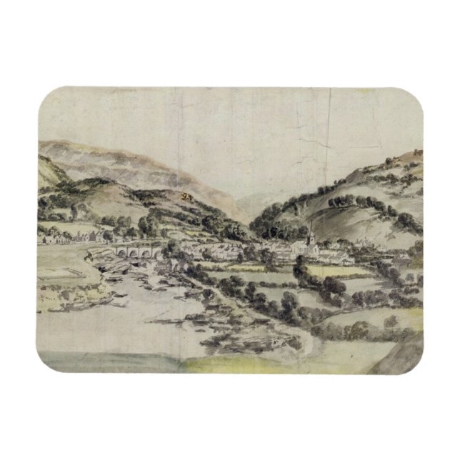 Magnet Flexible The Vale of Llangolle (w/c on paper) (Horizontal)