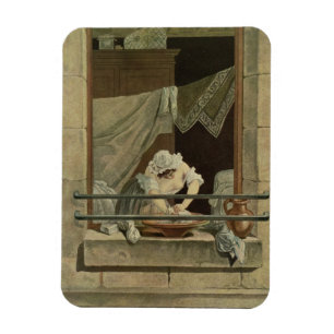 Magnet Flexible The Washerwoman, gravée par J. Laurent Julien (c1