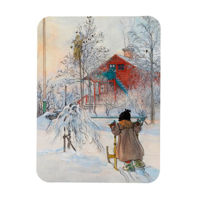 Magnet Flexible The Yard and Washhouse par Carl Larsson (Vertical)