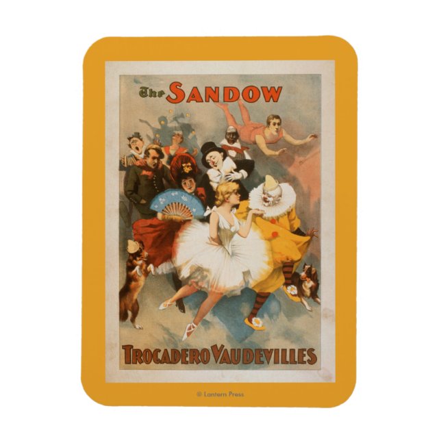 Magnet Flexible Thème Carnaval Sandow Trocadero Vaudevilles (Vertical)