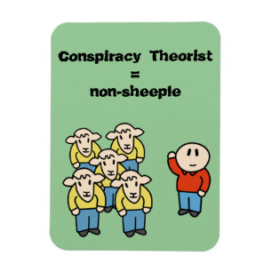 Magnet Flexible Théoricien du complot = non-moutons
