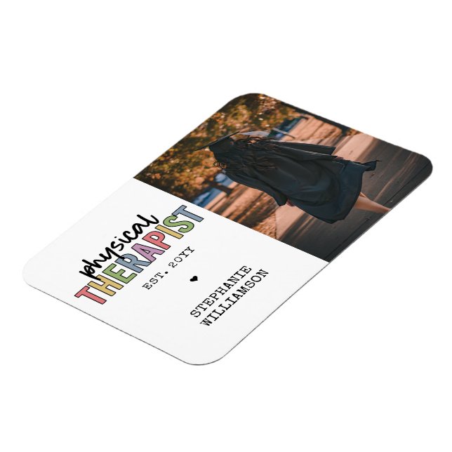 Magnet Flexible Thérapeute physique sur mesure PT Diplômes (Côté Gauche)