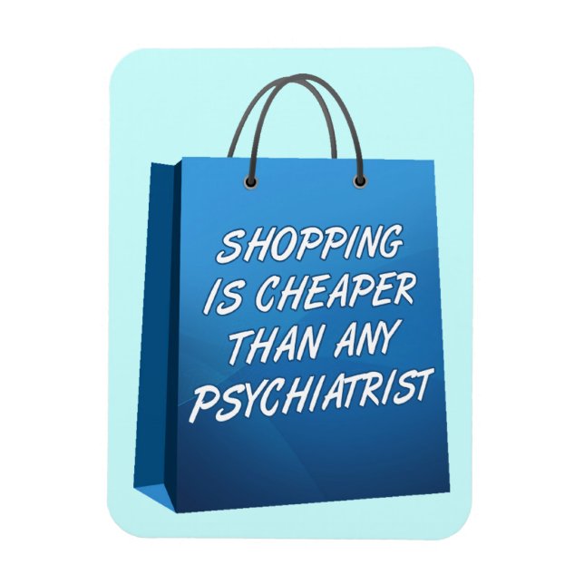 Magnet Flexible Thérapie par le Shopping Drôle Aimant Premium Flex (Vertical)