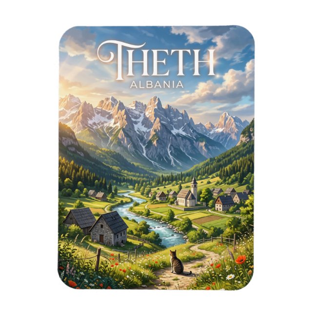 Magnet Flexible Theth Albanie (Vertical)