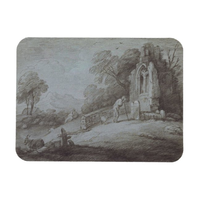 Magnet Flexible Thomas Gainsborough | Tchouryère avec figure Conte (Horizontal)