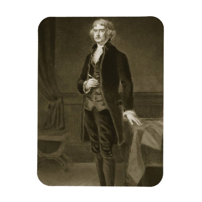 Magnet Flexible Thomas Jefferson, 3e président des États-Unis (Vertical)