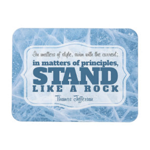 Magnet Flexible Thomas Jefferson Citation Inspirationnelle "Princi