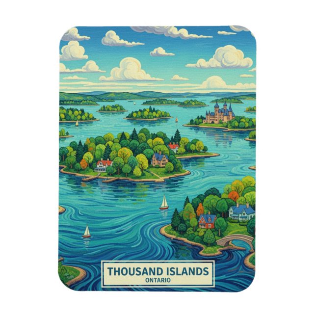 Magnet Flexible Thousand Islands Ontario Canada (Vertical)