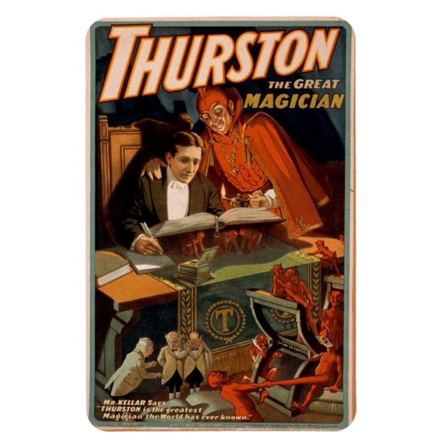 Magnet Flexible Thurston le grand magicien (Vertical)