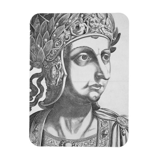 Magnet Flexible Tiberius Caesar (42 BC-37 AD), 1596 (gravure) (Vertical)