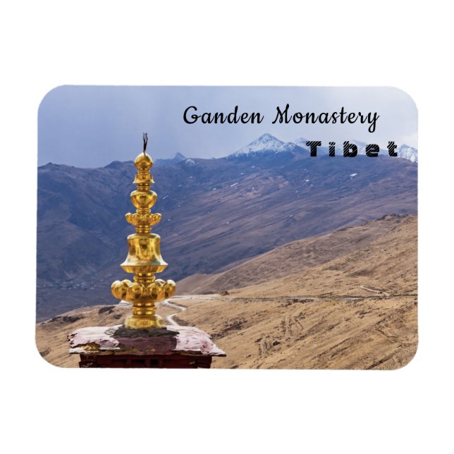 Magnet Flexible Tibet - Monastère bouddhiste de Ganden (Horizontal)
