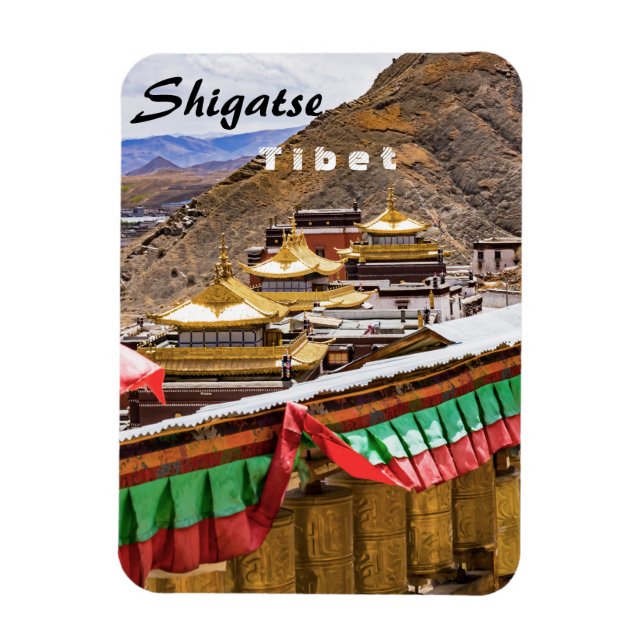 Magnet Flexible Tibet, Shigatse - Monastère de Tashilumpo (Vertical)