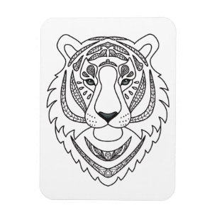 Magnet Flexible Tigre blanc inspiré