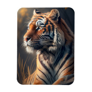 Magnet Flexible Tigre dans la nature Aimant photo flexible