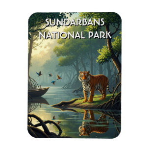 Magnet Flexible Tigre dans le parc national de Sundarbans en Inde