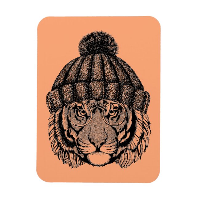 Magnet Flexible Tigre prêt pour la mode hiver (Vertical)