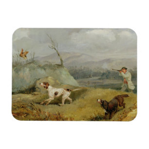 Magnet Flexible Tir de grouse (huile sur la toile)