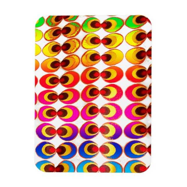 Magnet Flexible Tissu psychédélique (Vertical)