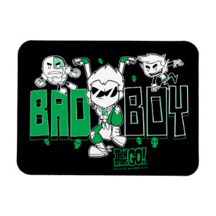 Magnet Flexible Titans Ados, allez !   "Bad Boy" Robin, Cyborg & B