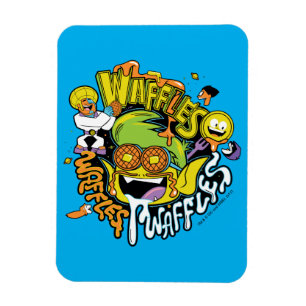 Magnet Flexible Titans Ados, allez !   Beast Boy Waffles