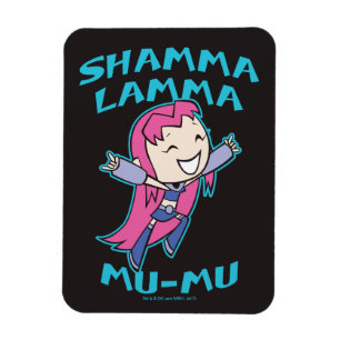 Magnet Flexible Titans Ados, allez !   Starfire "Shamma Lamma Mu-M