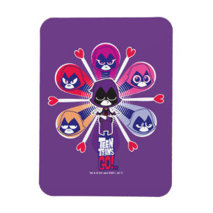 Magnet Flexible Titans Ados, partez !   Emoticlones de Raven