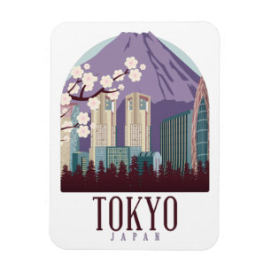 Magnet Flexible Tokyo Japon Japon Vintage voyage