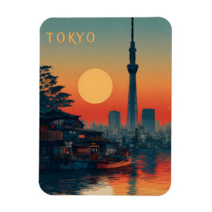 Magnet Flexible Tokyo Japon vintage