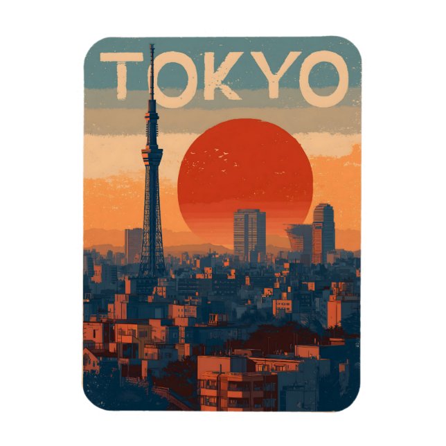 Magnet Flexible Tokyo vintage (Vertical)