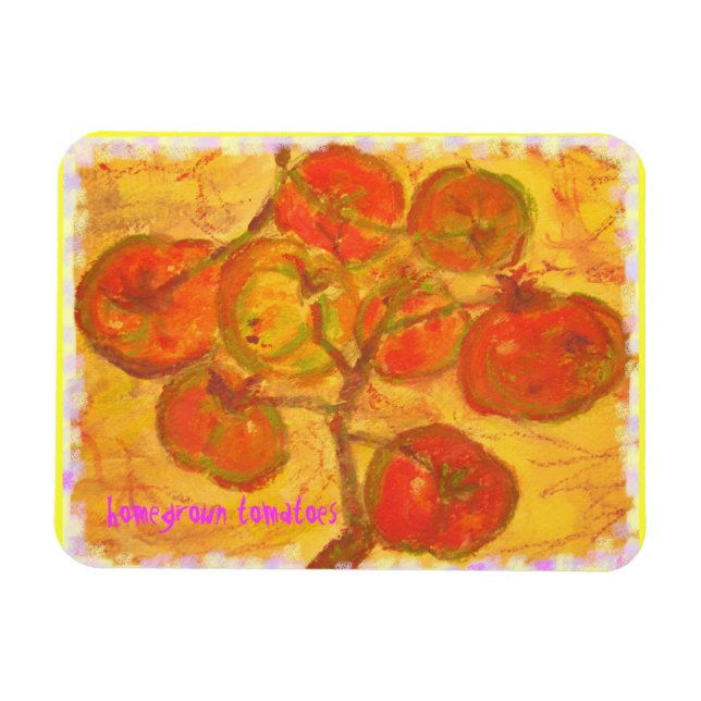 Magnet Flexible tomates cultivées au pays (Horizontal)