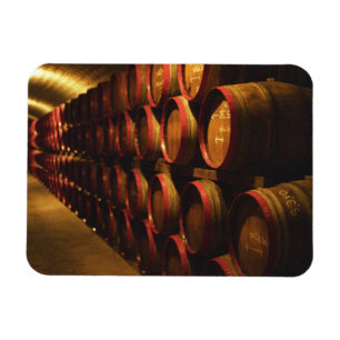 Magnet Flexible Tonneaux de vin de Tokaj empilés à Disznoko